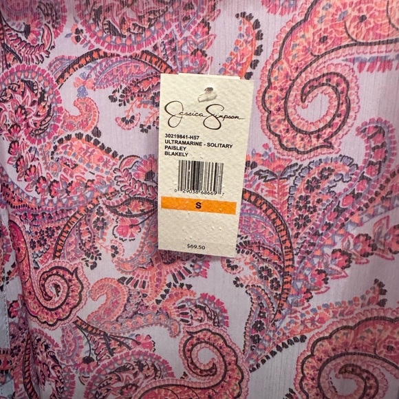 Jessica Simpson Blakely Kimono Duster in Solitary Paisley-NWT - Picture 2 of 8